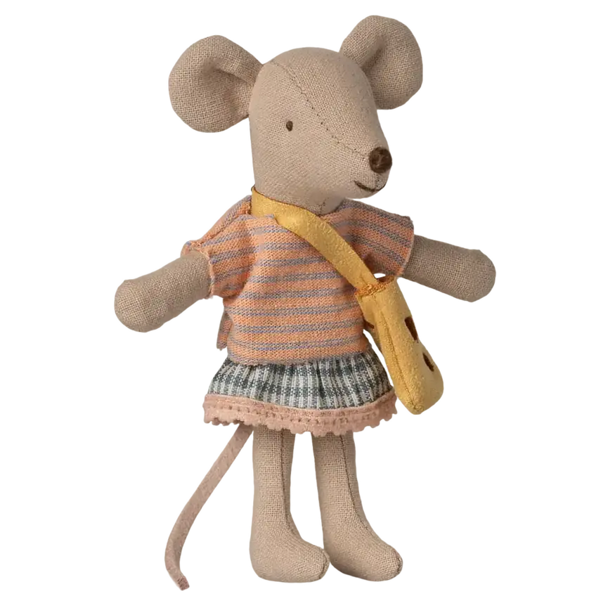 Maileg Little Sister Mouse with bag
