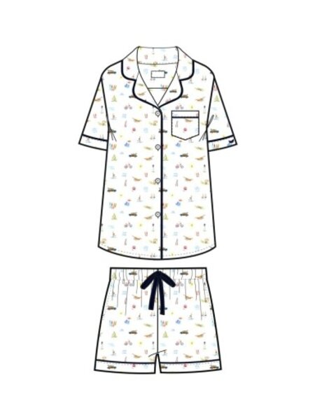 Twill Short Set in Summer Nostalgia