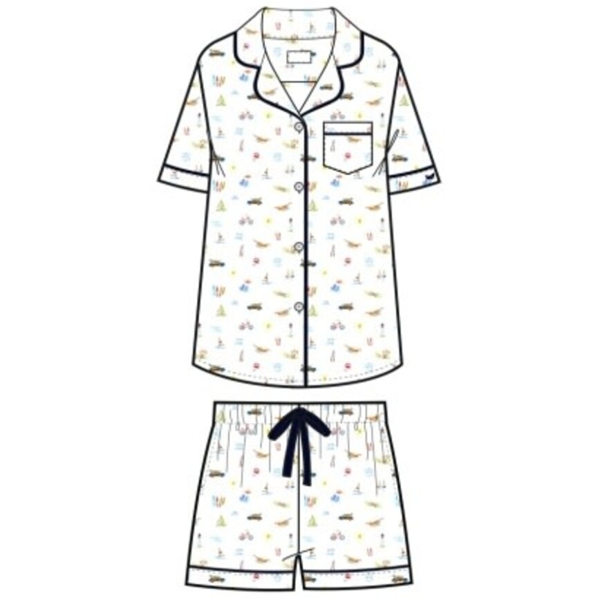 Twill Short Set in Summer Nostalgia