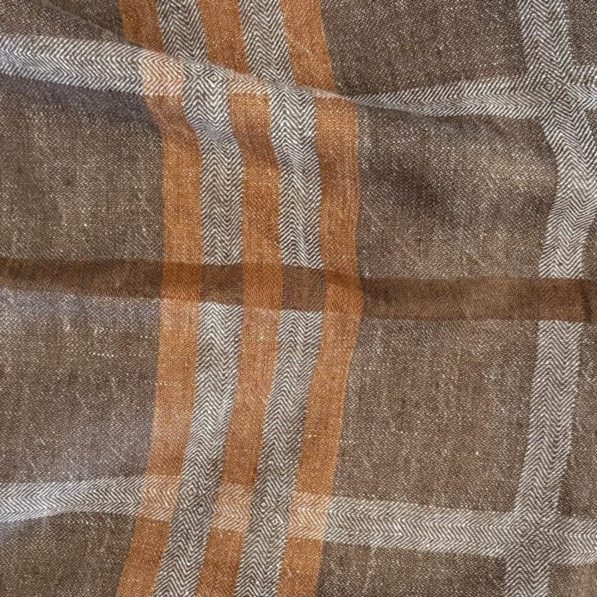 TL Union Brown Stipe Bedding
