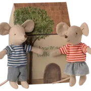 Maileg LouiMax and Stella little Brother and Sister Mice