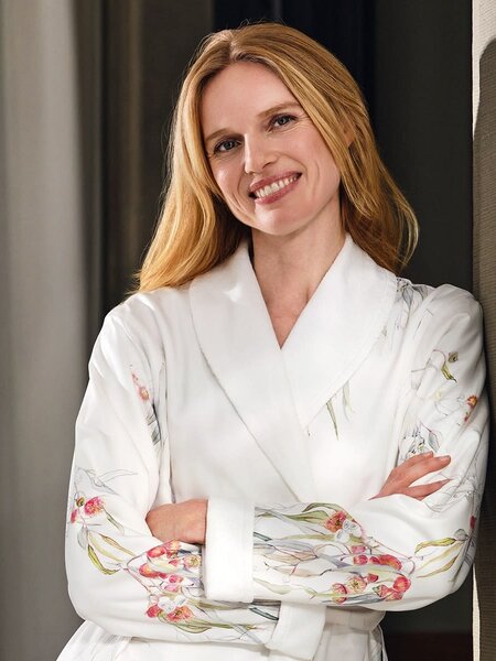 Christian Fishbacher Bathrobe- Terry Lined