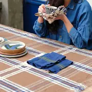 Libeco Gia-Stripe Napkin s/6-16.5" x 16.5
