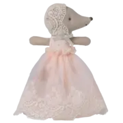 Maileg Baby Mouse in gown