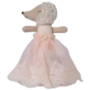 Maileg Baby Mouse in gown