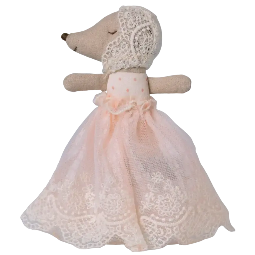 Maileg Baby Mouse in gown