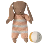 Maileg Bunny Set Brown Dusty Rose