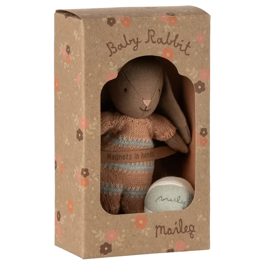 Maileg Bunny Set Brown Dusty Rose