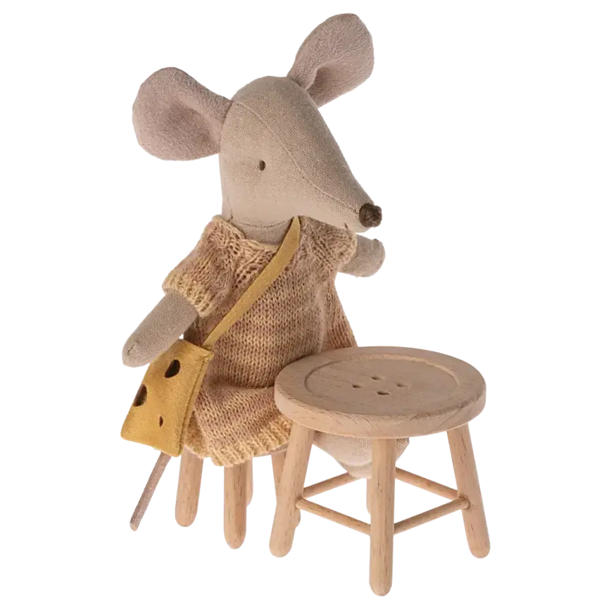Maileg Table and stool set, Mouse