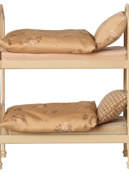 Maileg Bunk Bed, Mouse- Wheat