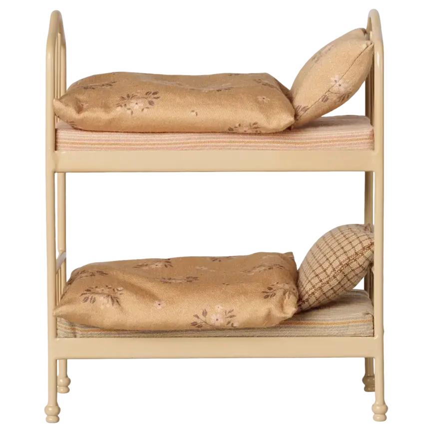 Maileg Bunk Bed, Mouse- Wheat
