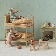 Maileg Bunk Bed, Mouse- Wheat