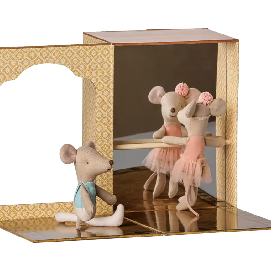 Maileg Ballet Mice in Dance Studio, Little Sister