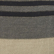 Libeco Black House Stripe Pillow Cover- 25" x 25" Charcoal