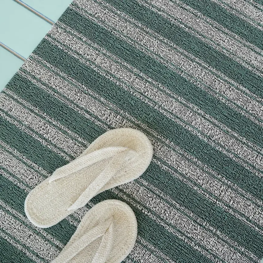 Chilewich Boardwalk Stripe Shag Mats