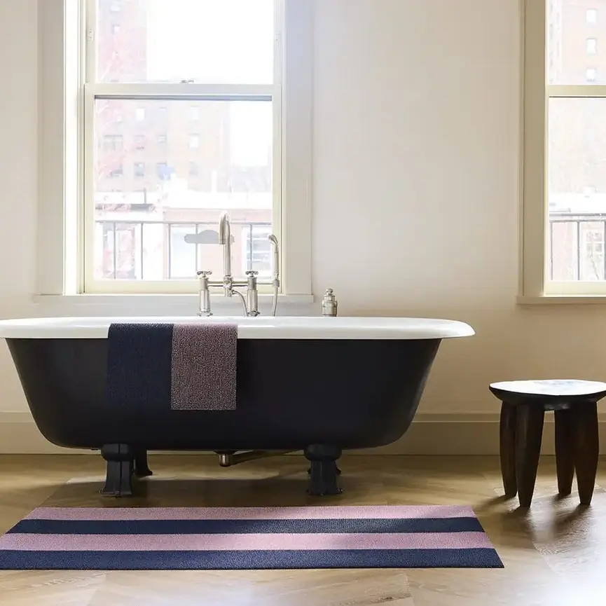 Chilewich Duo Stripe Shag Mat
