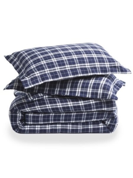 Oxford Tartan Queen Flannel Duvet Set