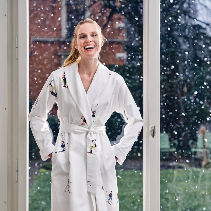Christian Fishbacher Bathrobe- Terry Lined