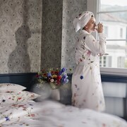 Christian Fishbacher Bathrobe- Terry Lined