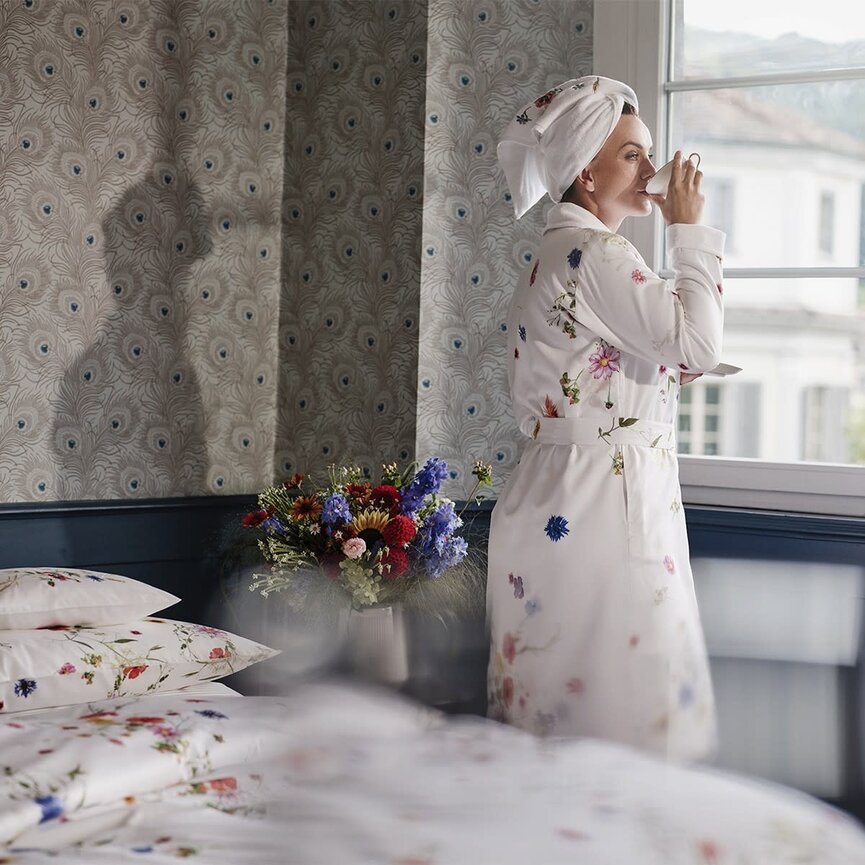 Christian Fishbacher Bathrobe- Terry Lined