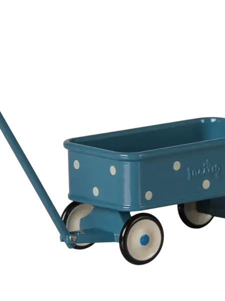 Maileg Wagon Mouse Blue