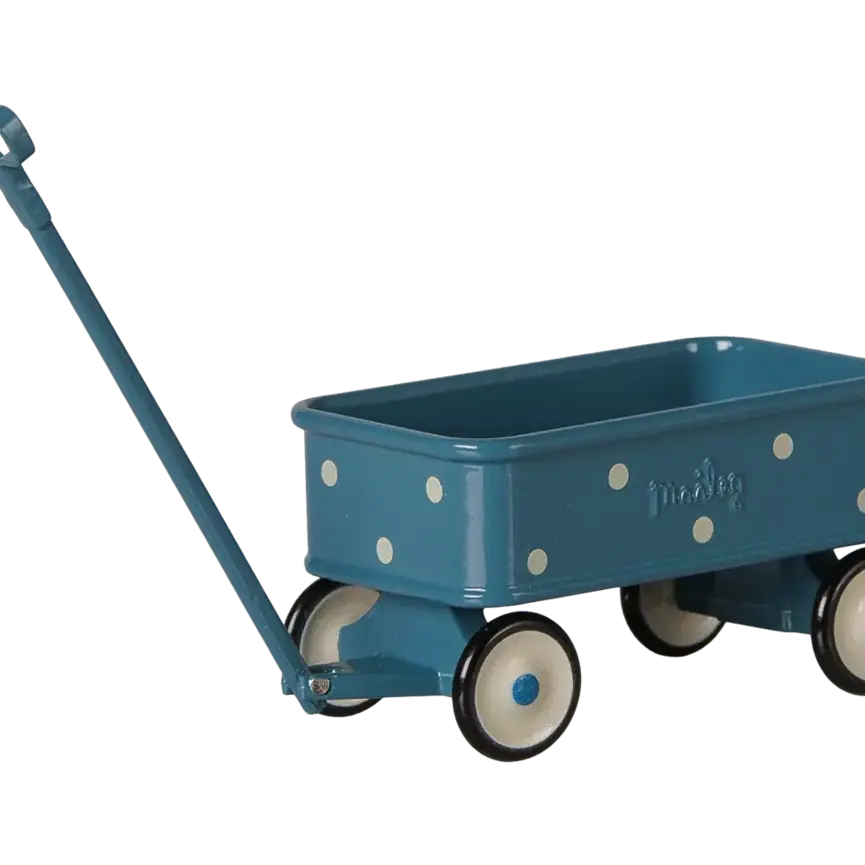 Maileg Wagon Mouse Blue