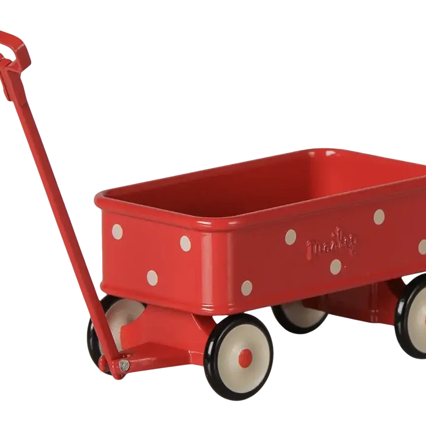 Maileg Wagon Mouse Red