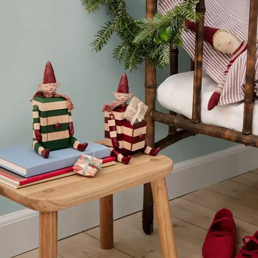 Maileg Elf with Drawer-Green