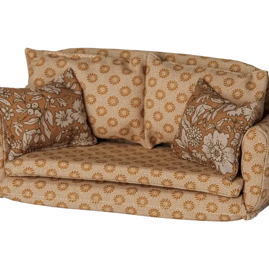 Maileg Sofa Bed, Mouse, Large- Ocher