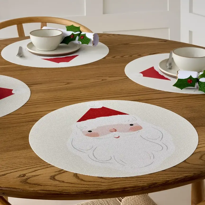 Chilewich Jolly Christmas Santa Placemat