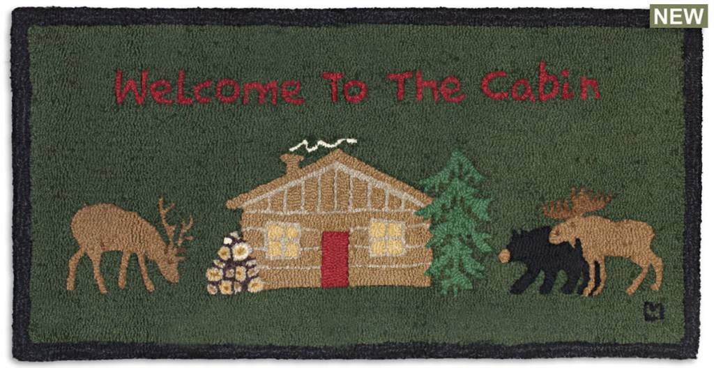 Chandler 4 Corners Welcome to the Cabin rug-2' x 4'