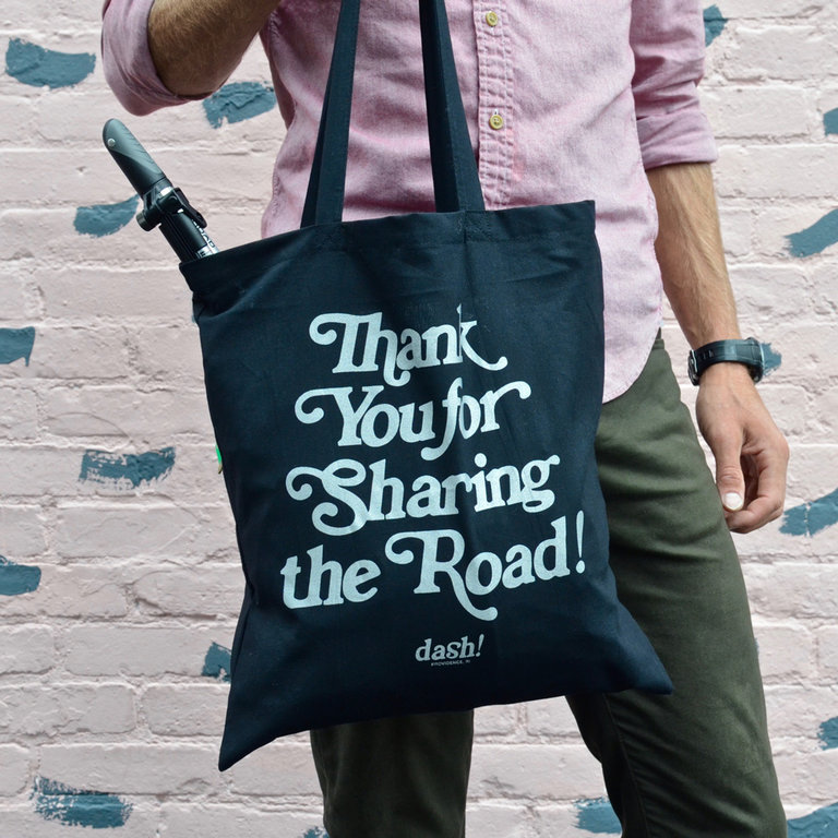 Dash Bicycle Thank You For Sharing Tote Bag