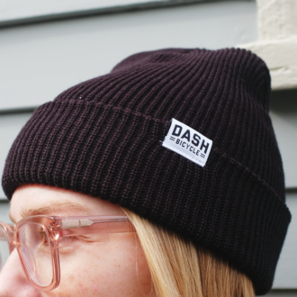 Dash Bicycle Shop Dash Logo Label Beanie Dash Bicycle Shop Dash Logo Label Beanie
