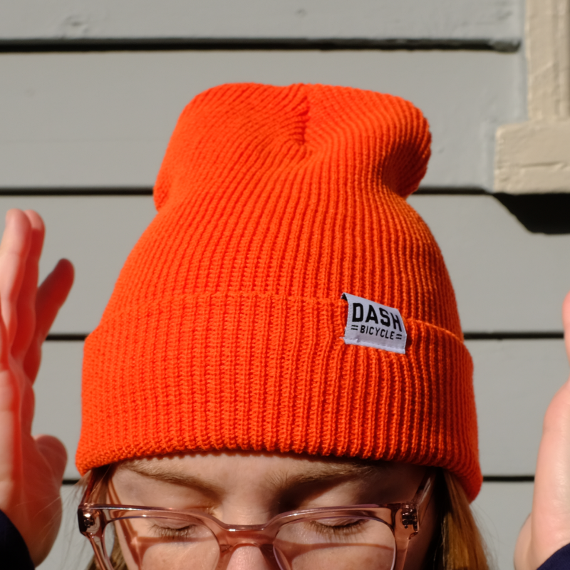 Dash Logo Label Beanie - One Size - Dash Bicycle