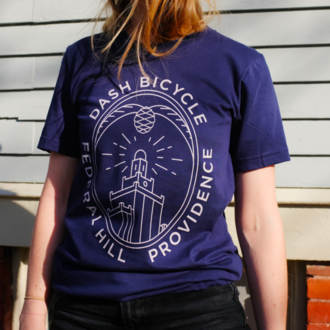 Dash Bicycle Shop Dash Federal Hill T-Shirt - Navy Dash Bicycle Shop Dash Federal Hill T-Shirt - Navy