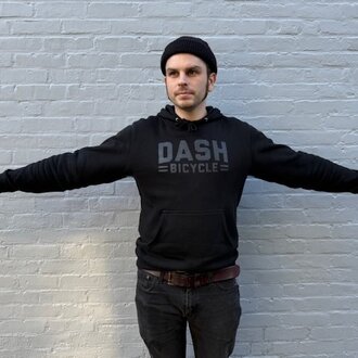 Dash Bicycle Shop Hoodie Dash Logo -Black/Black