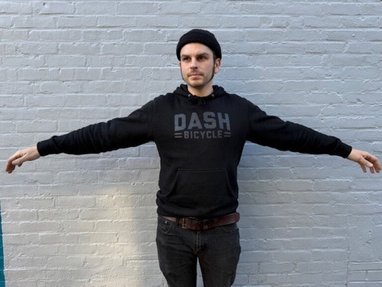 Dash Bicycle Shop Hoodie Dash Logo -Black