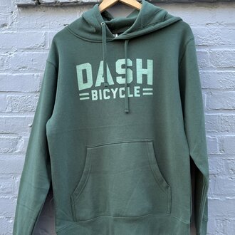Dash Bicycle Shop Hoodie Dash Logo -Green/Green Dash Bicycle Shop Hoodie Dash Logo -Green/Green