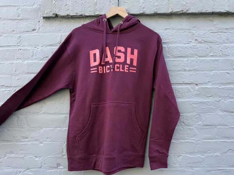 Dash Bicycle Shop Hoodie Dash Logo -Maroon