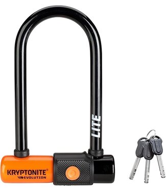 Kryptonite Kryptonite Evolution Series Lite U-Lock - 2.75 x 5.9", Keyed, Black