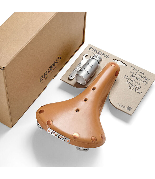 Brook's England Brooks  B17 Utmost Natur Leather Saddle -Limited Leather Saddle w/ Revised Stainless Steel Construction
