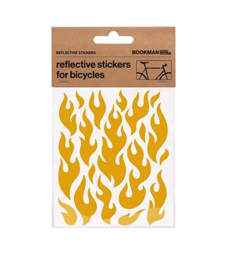 Bookman Visibility Reflective Stickers, Flames