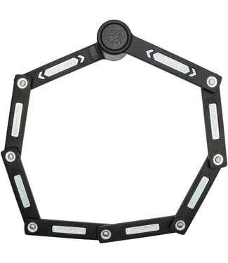 Kryptonite Kryptonite Mini Folding Lock - Includes Bracket, Black