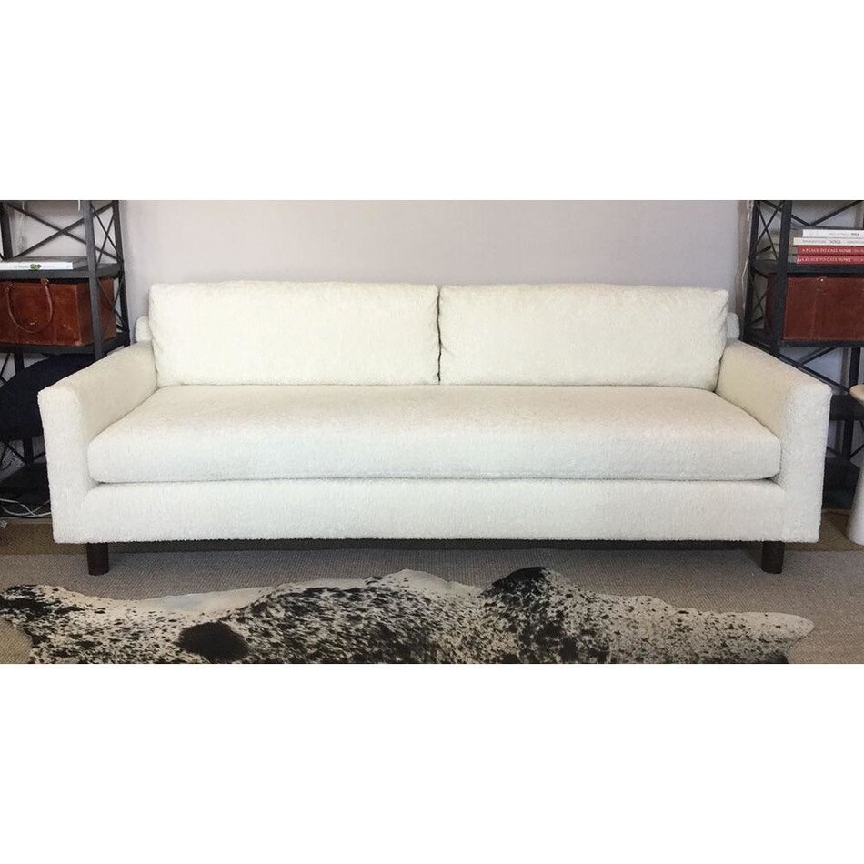 Hunter 90 Sofa In Sherpa Natural W Bench Seat By Mgbw