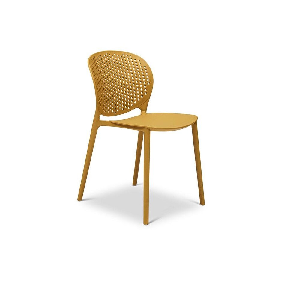 Bailey Polypropylene Side Chair In Ginger