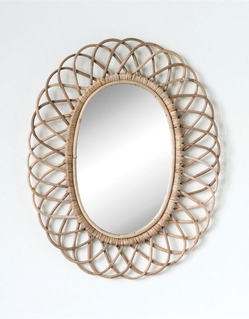 Mr Home Woven Bamboo Wall Mirror