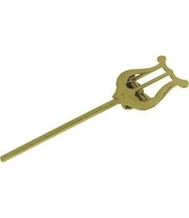 APM Trumpet Lyre - Straight Stem, Brass