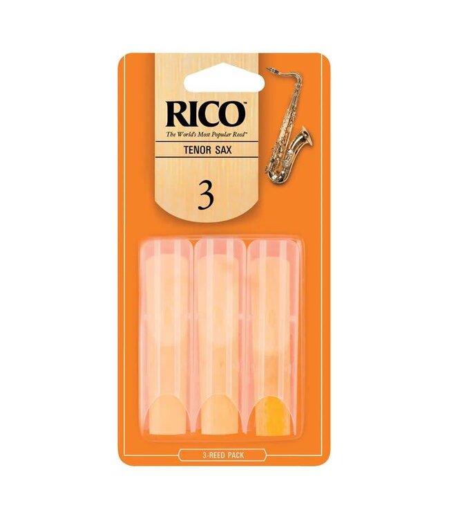 Rico by D'Addario Tenor Sax Reeds - Strength 3, 3-pack