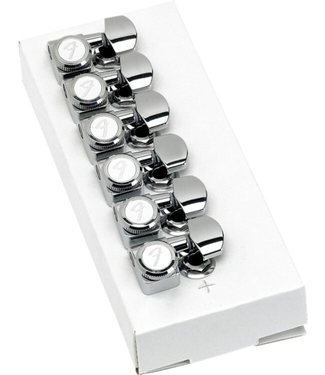 Fender Fender Locking Stratocaster/Telecaster Tuning Machines (Polished Chrome) (6)