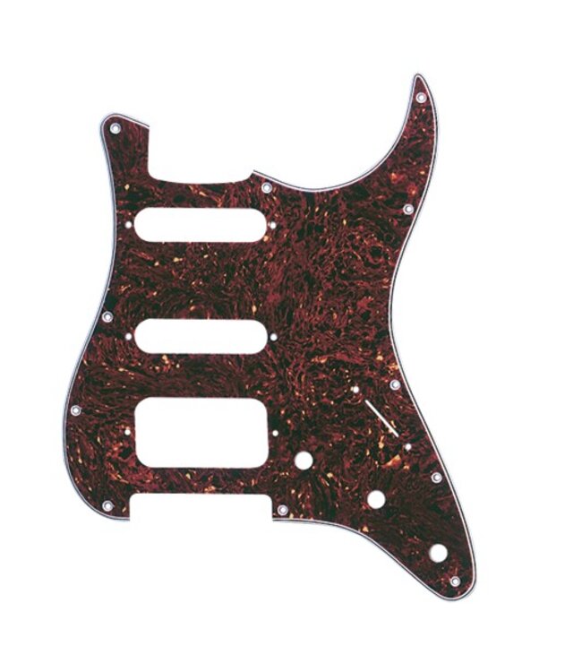 Fender Stratocaster HSS Tortoise Shell Pickguard, 11 Hole